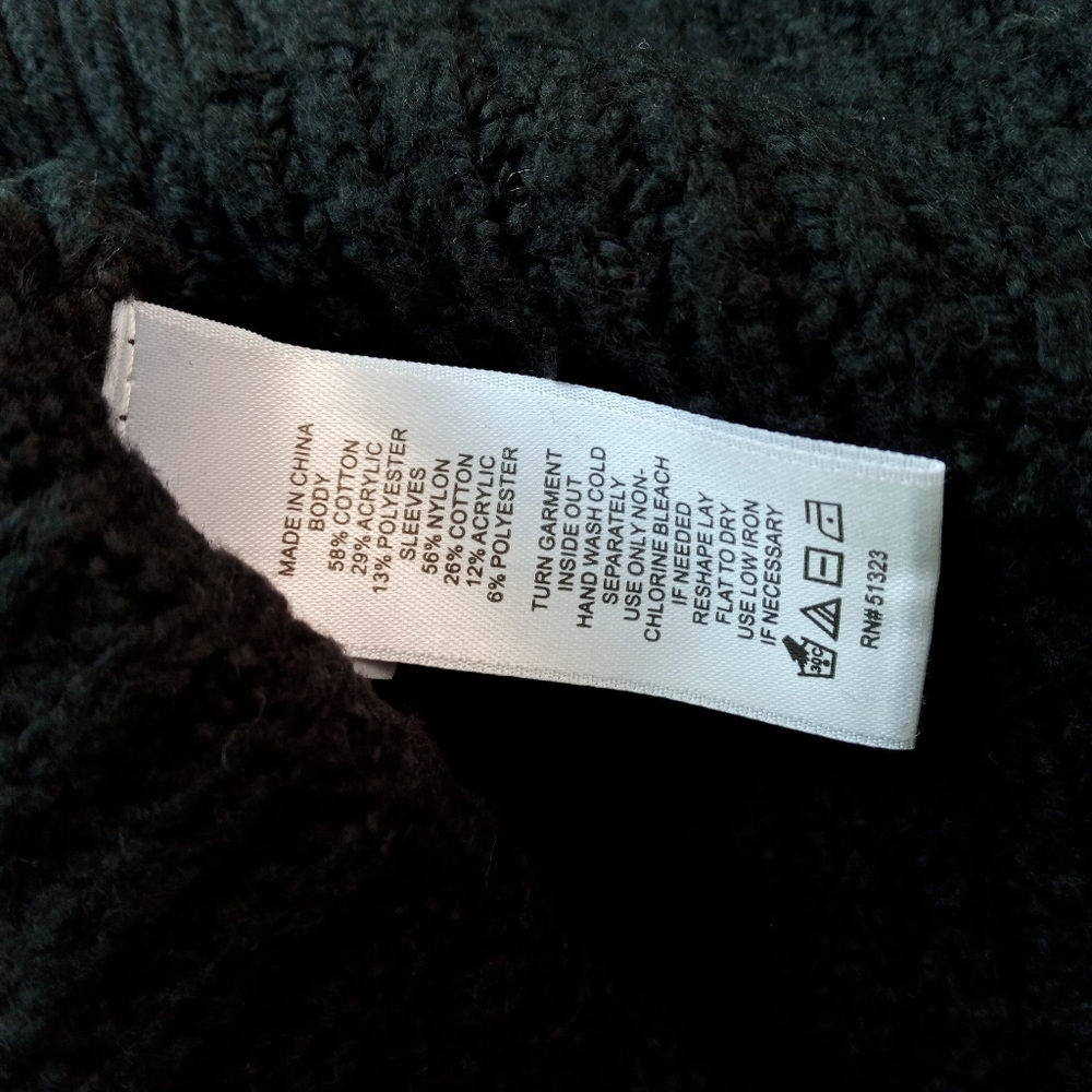 Cece XXL Black Fuzzy Sleeves Knit Sweater - Picture 13 of 13